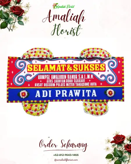 Papan Bunga Ucapan Selamat Greges